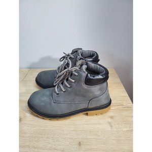 Hawkwell Kids Classic Zipper Waterproof Comfort Grey Work Boot Size 2 Little Kid